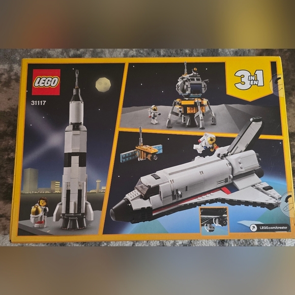 LEGO 3-in-1 Space Shuttle Adventure Set - Black, White, Gray RETIRED SET - Picture 1 of 12